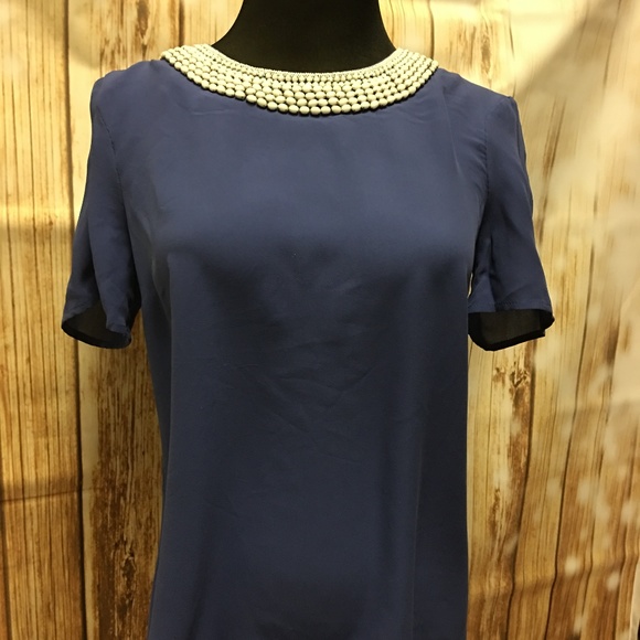 Shirt with Embellished Neckline - Picture 2 of 6